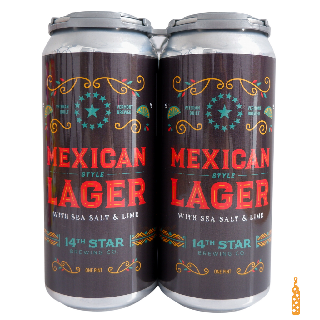 14th Star Mexican Lager 4pk cans