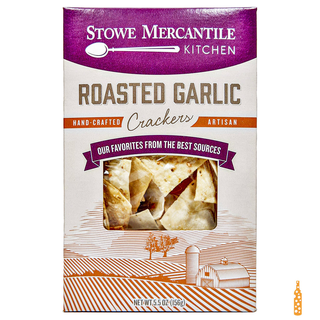Stowe Mercantile Kitchen - Roasted Garlic Crackers (5.5 oz)